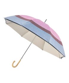 MOONBAT 断熱パラソル 二階建て 晴雨兼用 テクスチャー3ボーダー 日傘 遮熱 遮光 UV