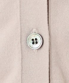 23区 L 【洗える/吊り干しOK】ヴィスコースストレッチ ポロニット カーディガン