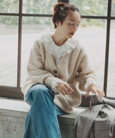 #Newans 【前後着用可能】【高山都さんコラボ】ビッグカラー２WAYブラウス