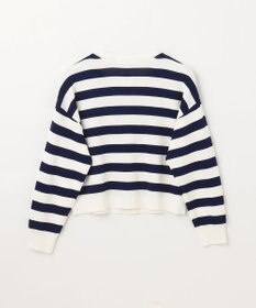 GRACE CONTINENTAL ニットボーダーカーディガン