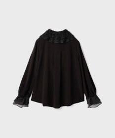 GRACE CONTINENTAL フェザーチュールカラーブラウス