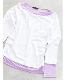 Te chichi レイヤードテレコトップス