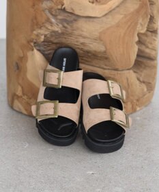 AMERICAN HOLIC バックルフラットサンダル