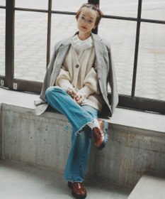 #Newans 【前後着用可能】【高山都さんコラボ】ビッグカラー２WAYブラウス