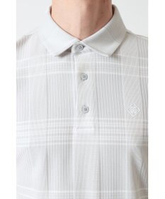DAKS DAKS GOLFチェック ジャカード半袖ポロシャツ