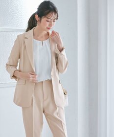 ANY SIS 【美人百花7月号掲載】リネンライクポリエステル テーラード ジャケット