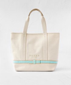 DUAL RIBBON CANVAS TOTE L トートバッグ L / TOCCA | ファッション