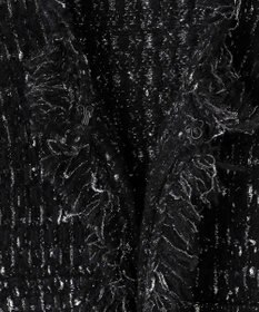 ICB L ルレックスニットツイード カーディガンジャケット