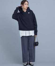 組曲 S 【WEB限定】ベーシックダブルクロス ワイドストレートパンツ