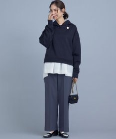 組曲 S 【WEB限定】ベーシックダブルクロス ワイドストレートパンツ