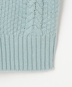 ANY L ソフトタッチケーブルニットチュニック