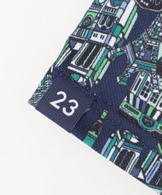 23区GOLF 【MEN】【吸水速乾/UVカット】パリマップ総柄ポロシャツ