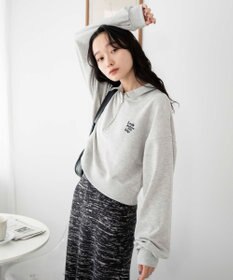 WEGO ハーフジップショートスウェット