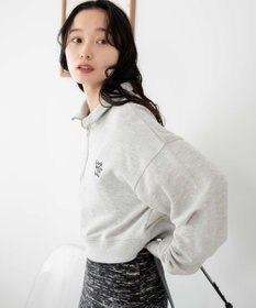 WEGO ハーフジップショートスウェット