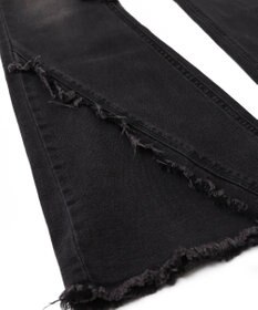 WEGO ブーツカットフリンジデニム