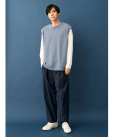 CRAFT STANDARD BOUTIQUE 梨地カットベスト＋Ｌ／Ｓ　ＴＥＥーＳＥＴ