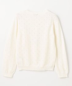 ANY KIDS アイレット ニット カーディガン