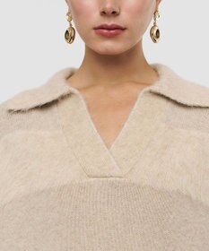 JOSEPH ブラッシュドストライプニット