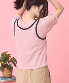 AMERICAN HOLIC 【PENNEY'S】配色タンクトップ+Tシャツ