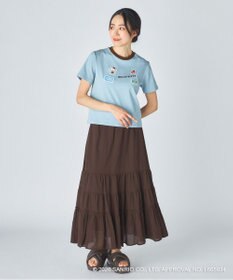 OP／FILA 【Ocean Pacific×ハローキティ】ワッペンリンガーチビTシャツ