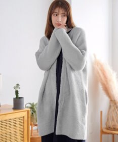 Tiaclasse シャギーニットコーディガン