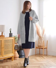 Tiaclasse シャギーニットコーディガン