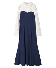 earth music&ecology ビスチェ風ドッキングワンピース