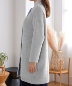 Tiaclasse シャギーニットコーディガン