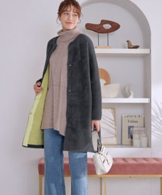 Tiaclasse シャギーニットコーディガン