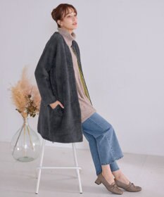 Tiaclasse シャギーニットコーディガン