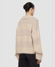 JOSEPH ブラッシュドストライプニット