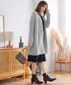 Tiaclasse シャギーニットコーディガン