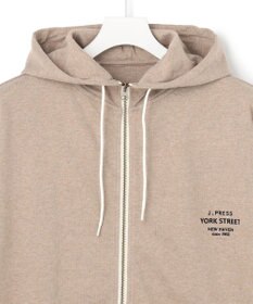 J.PRESS YORK STREET 【UNISEX】ヘビー天竺ジップアップ フーディ