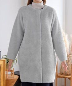 Tiaclasse シャギーニットコーディガン