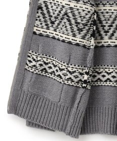 23区 【SLOW】カウチンジャガード ジップ カーディガン