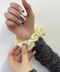 WEGO Lヘムフリルニットシュシュ