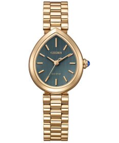 CITIZEN 【電池交換不要】ドロップ形状のジュエリーライクウオッチ EM1203-57X ウォームゴールド