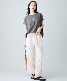ANY ANYファンクションワイドフレンチスリーブTシャツ