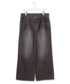 J.PRESS YORK STREET 【UNISEX】ウォッシュドワイド デニムパンツ