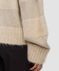 JOSEPH ブラッシュドストライプニット