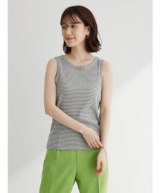 Green Parks ボーダーリブタンクトップ