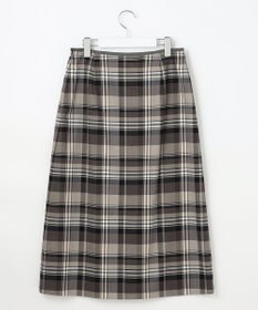 J.PRESS LADIES 【洗える】テトロンレーヨン/ウール milledタータン スカート