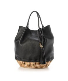 UNBILLION perche 牛革×ヤナギ底2wayトートバッグ