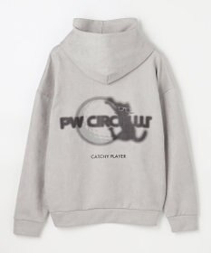 PW CIRCULUS 2025 NEW！【手洗い洗濯可】【MEN】キャットグラフィック スエードライク デタッチャブルフーディ ゴルフ