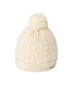 MIKI HOUSE HOT BISCUITS ぼん天付きケーブル編みモールニット帽子