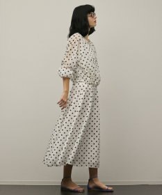 GRACE CONTINENTAL ドットフロッキーブルゾン