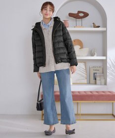 Tiaclasse 【着丈が選べる】ハイネックブークレカーディガン