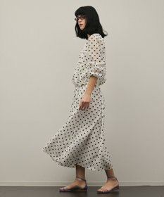 GRACE CONTINENTAL ドットフロッキーブルゾン