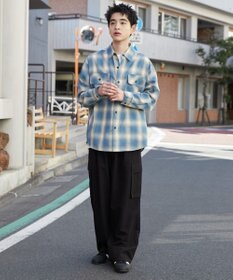 WEGO 【ウエストゴム/MLサイズ展開】イージーワイドカーゴスラックス