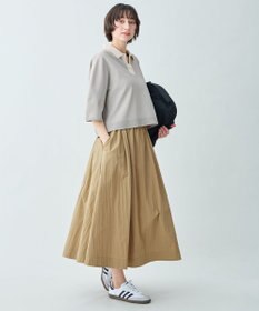 ANY L 【2SET】バイカラーポロニット×スカートセット